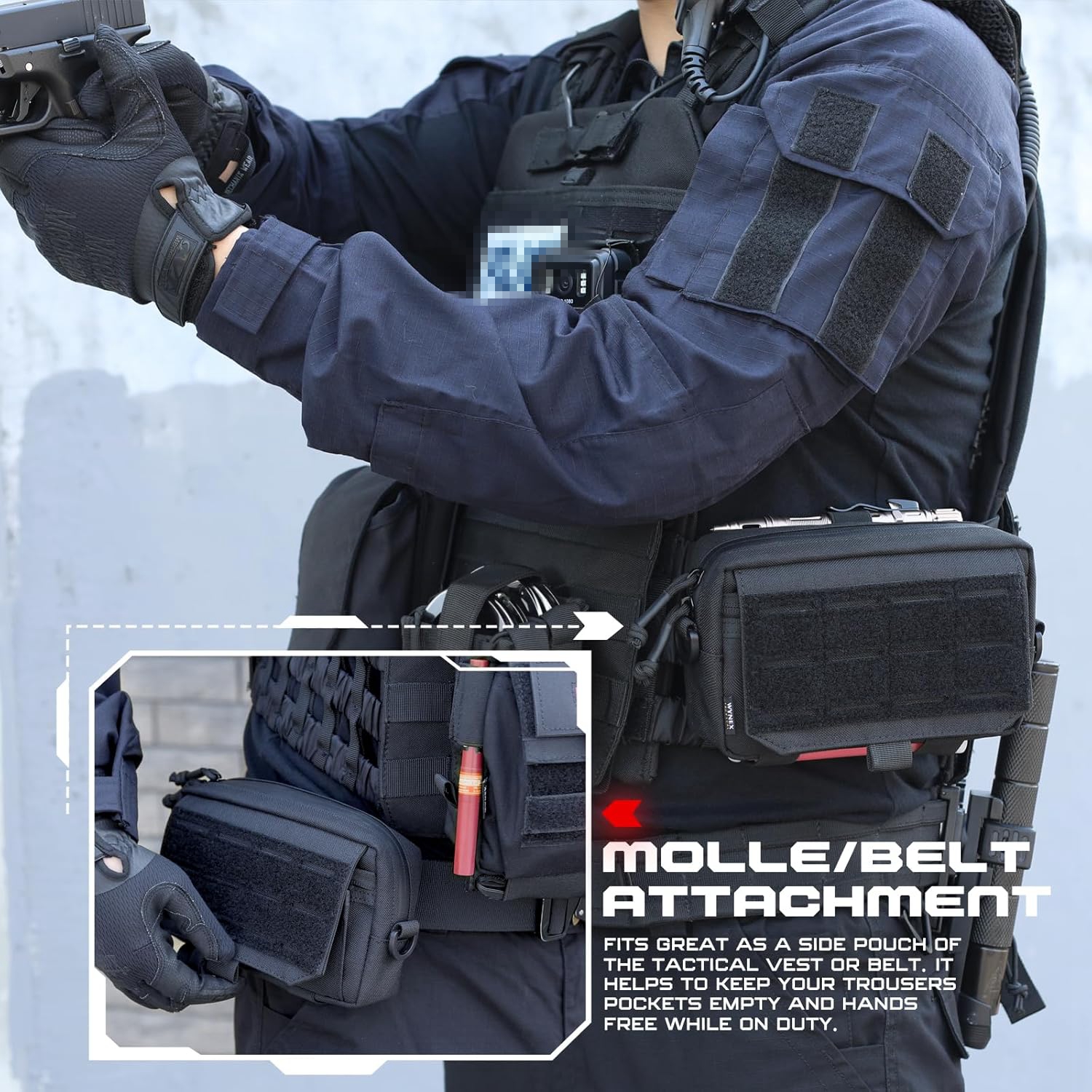 Appendix Carry Edc - Tactical Molle Admin Pouch Laser Cut