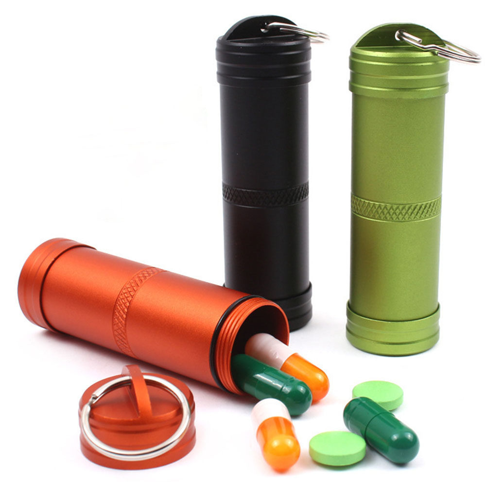 1Pcs Waterproof Pill Holder Al - Pill Fob Capsule recensie en prijs