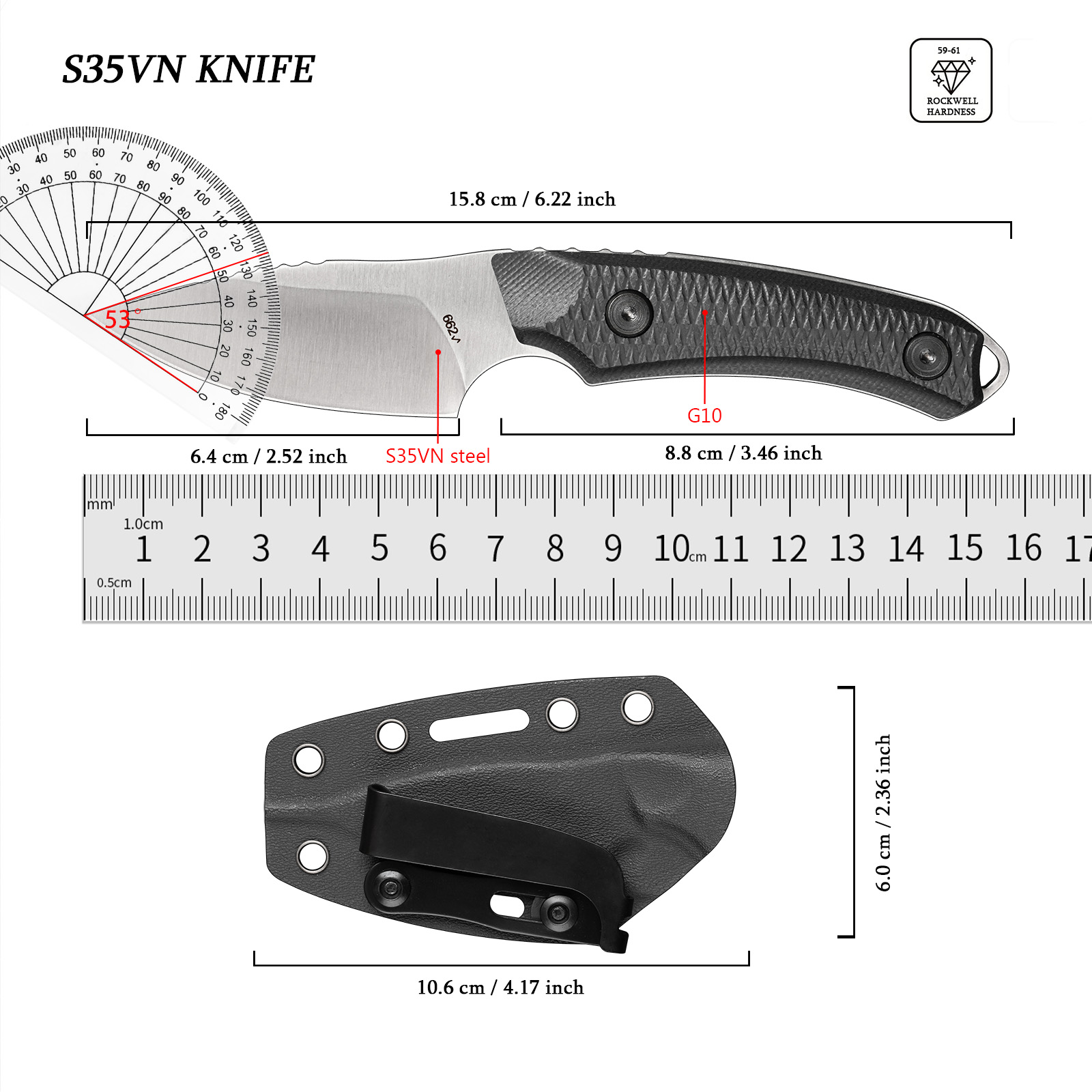 EDC Outdoor Multitool Portable - Edc Fixed Blade Deep Carry recensie en prijs