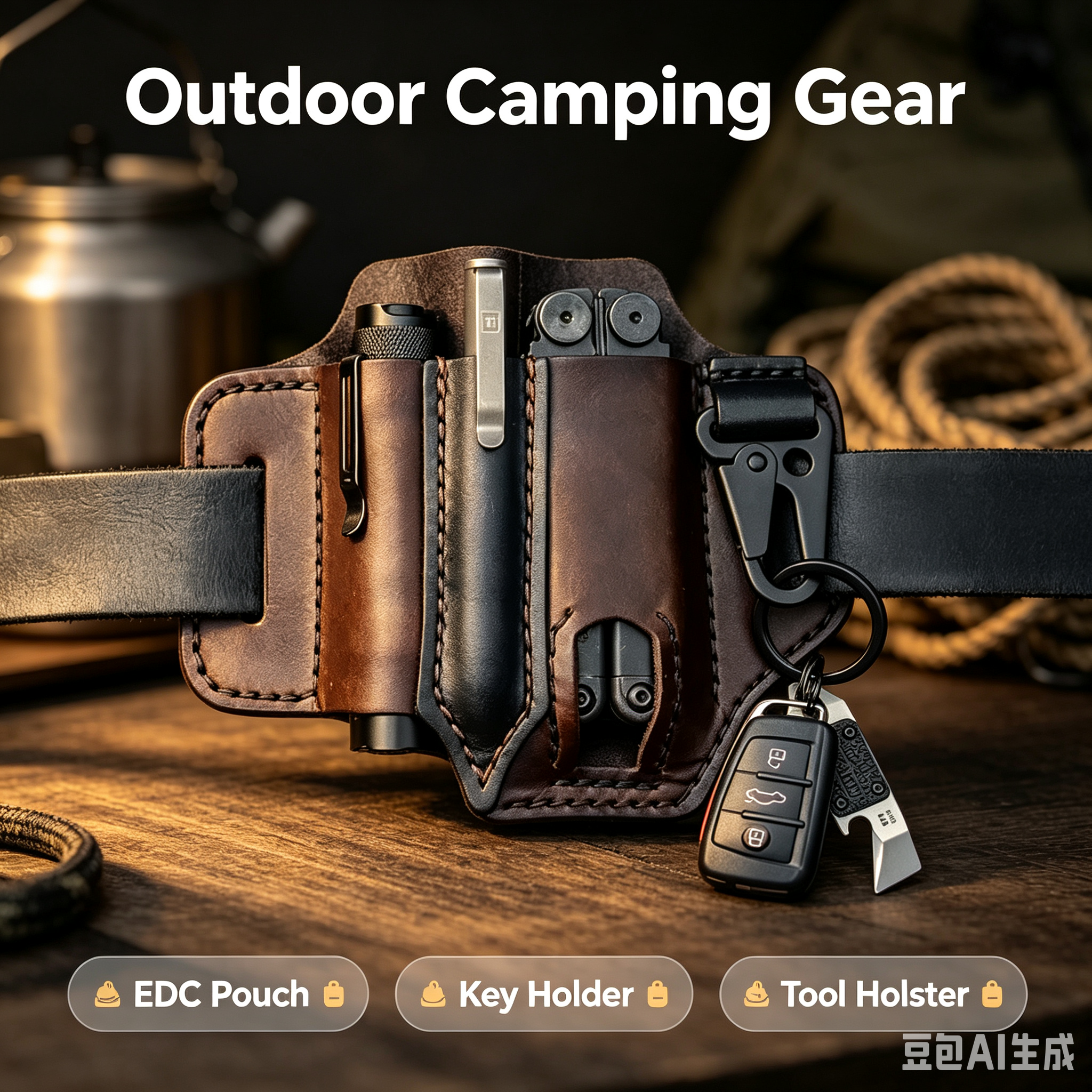 EDC Tactical Leather Pouch Ret - Leather Edc. Carry Pouch recensie en prijs