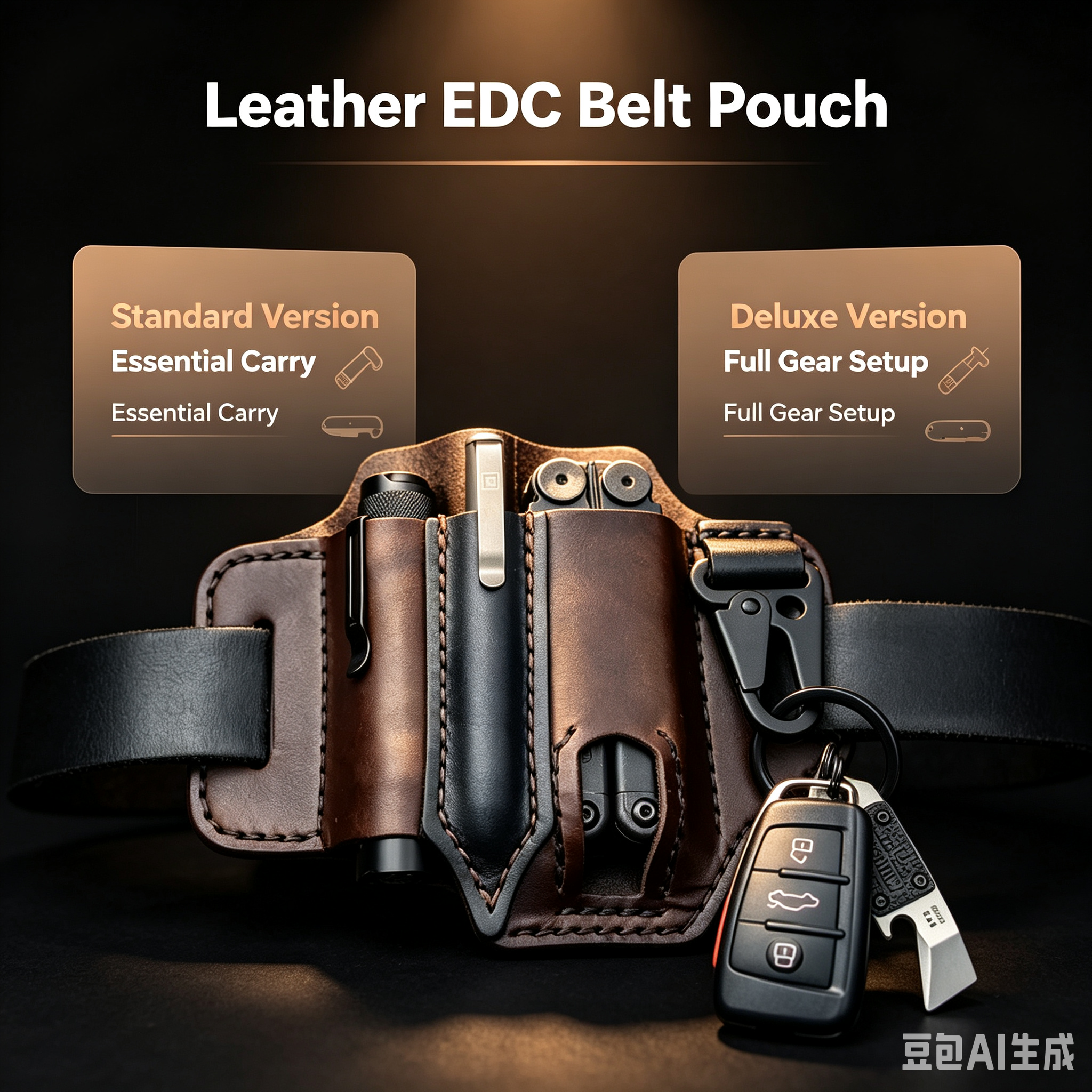 EDC Tactical Leather Pouch Ret - Leather Edc. Carry Pouch recensie en prijs