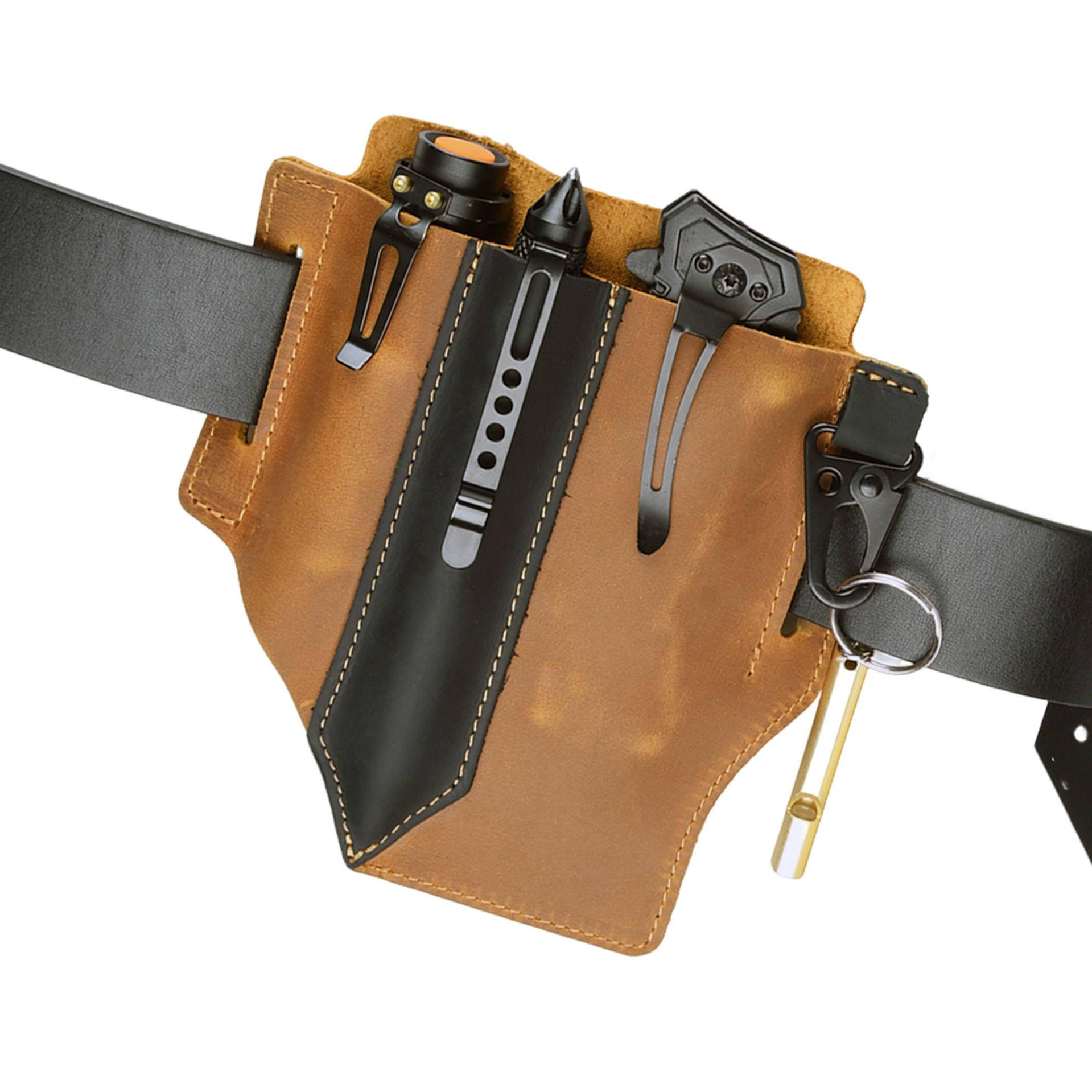 Men Travel Tactical Waist Bag  - Leather Edc. Carry Pouch recensie en prijs