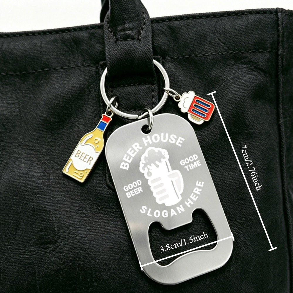 Personalized Stainless Steel B - Bottle Opener Keyring recensie en prijs