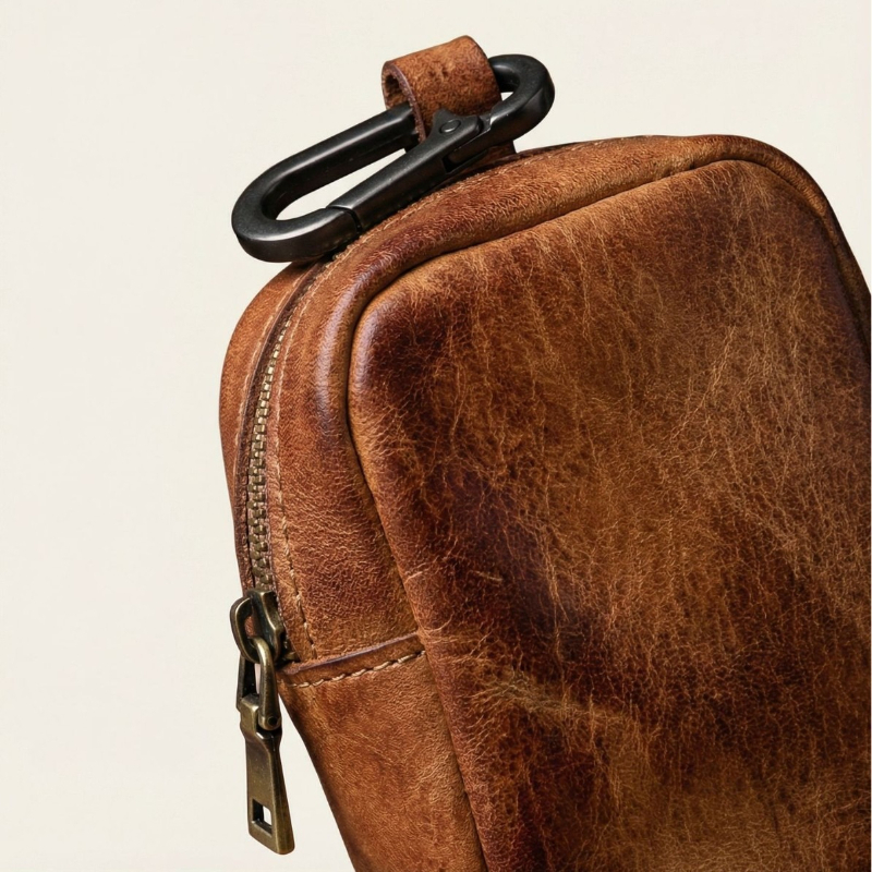 Rugged Vintage Leather Mini Cl - Leather Edc. Carry Pouch recensie en prijs