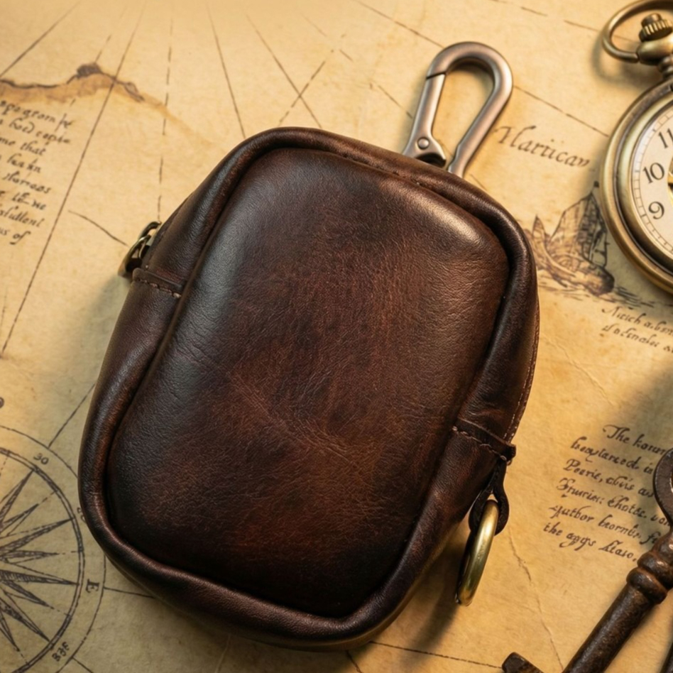 Rugged Vintage Leather Mini Cl - Leather Edc. Carry Pouch recensie en prijs