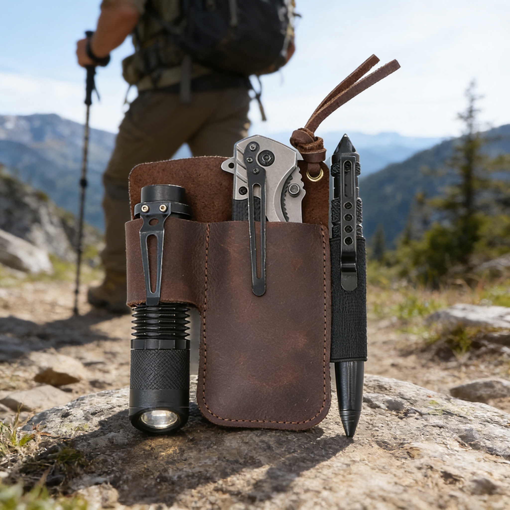 EDC Leather Flashlight Tool Ho - Edc Concealed Carry Belt recensie en prijs