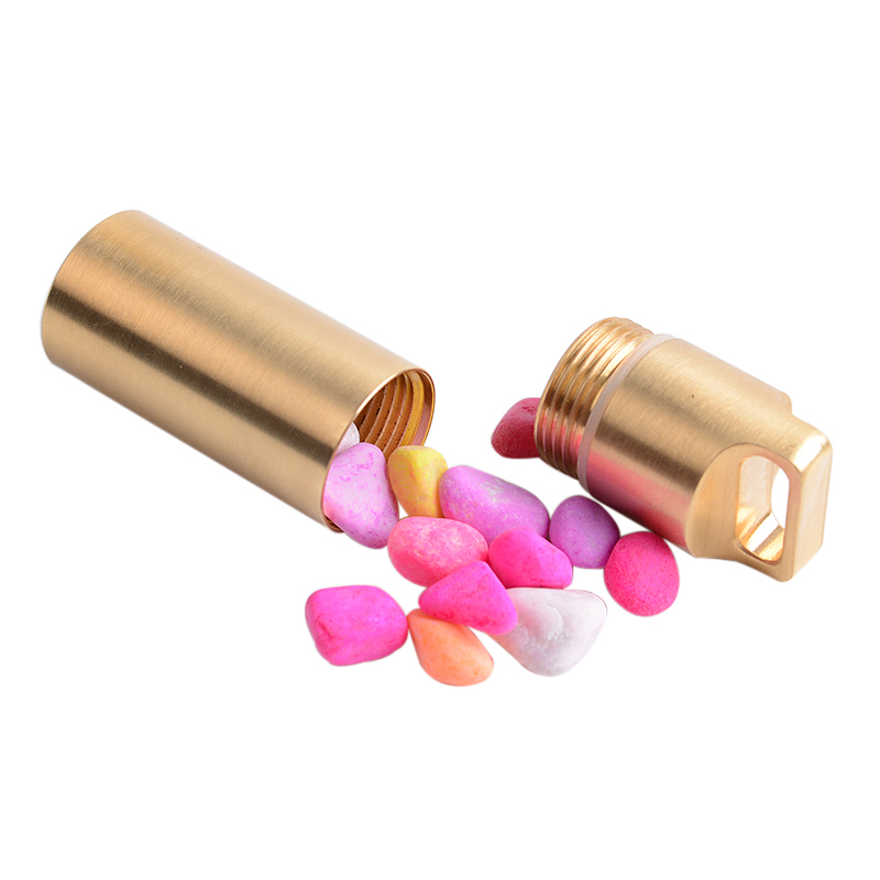 Brass Airtight Watertight Stor - Pill Fob Capsule recensie en prijs