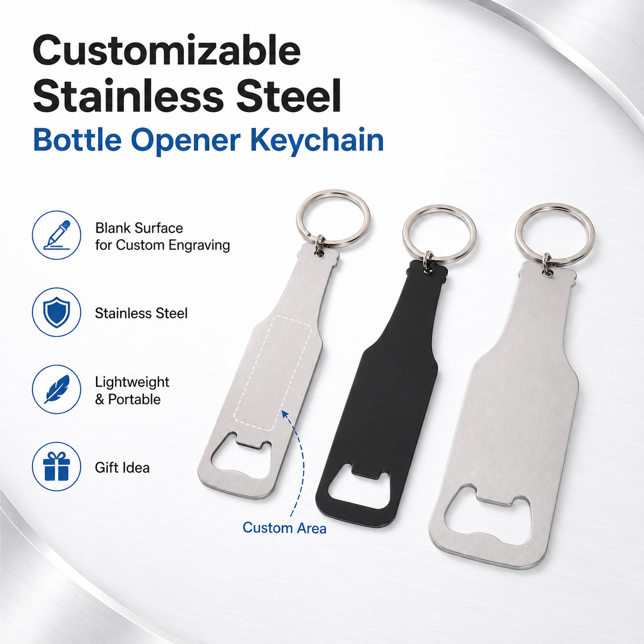 Custom Engraved Stainless Stee - Bottle Opener Keyring recensie en prijs