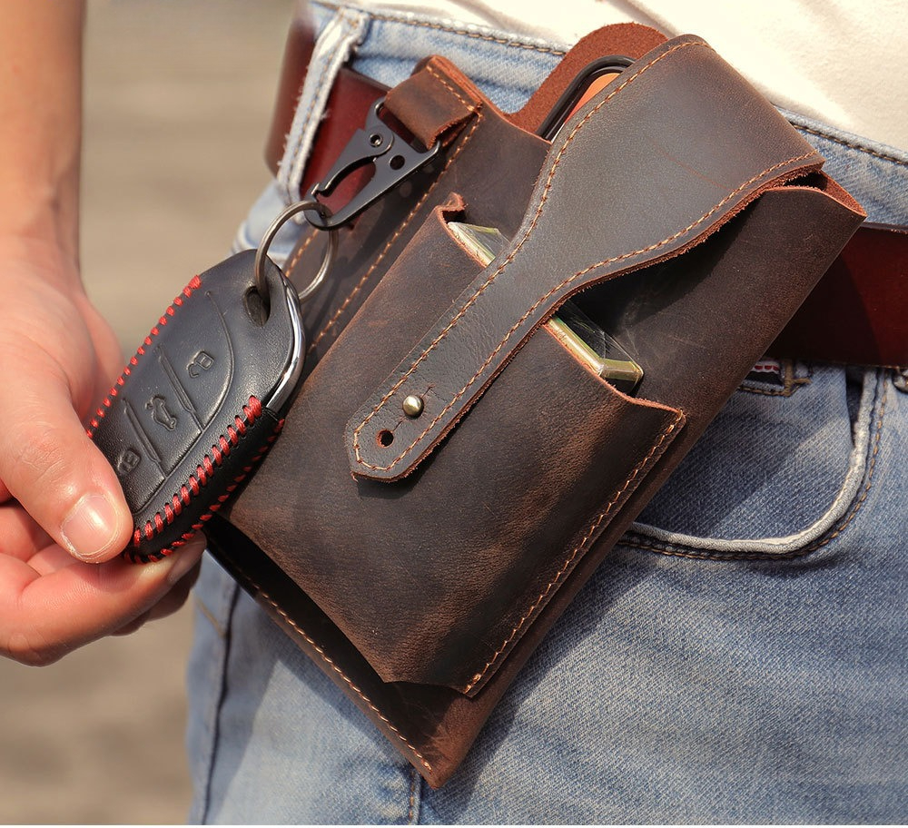 Crazy Horse Leather Phone Hols - Leather Edc. Carry Pouch recensie en prijs