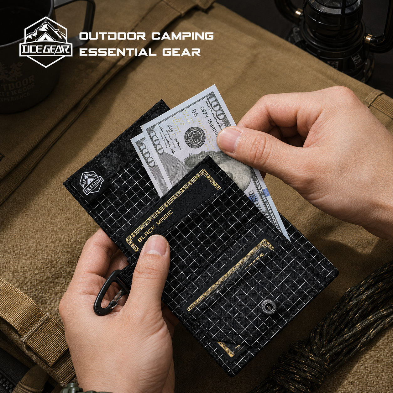 Lightweight Trifold Wallet wit - Edc Carry Card recensie en prijs