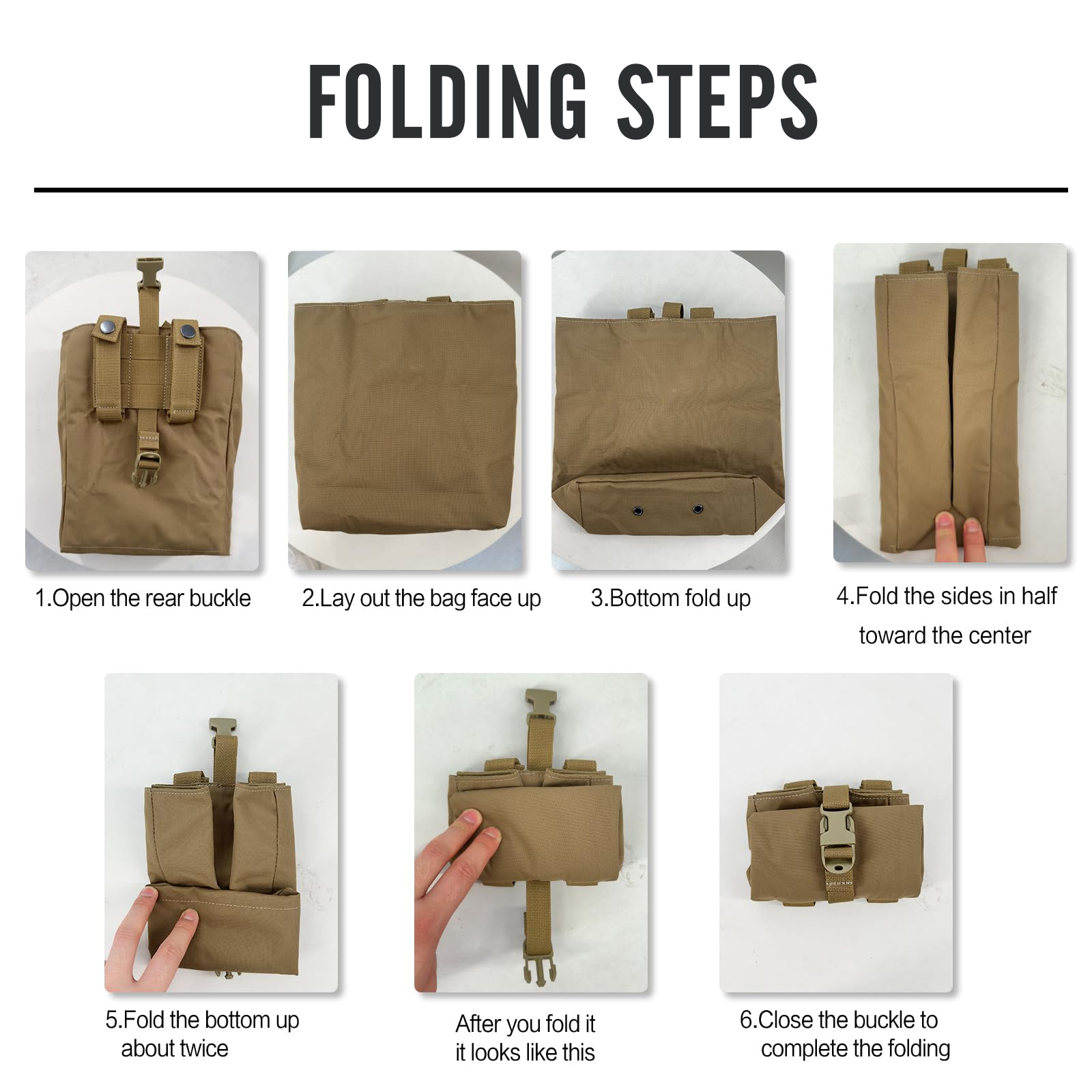New Molle Folding Dump Drop Ma - Edc Carry Pocket recensie en prijs