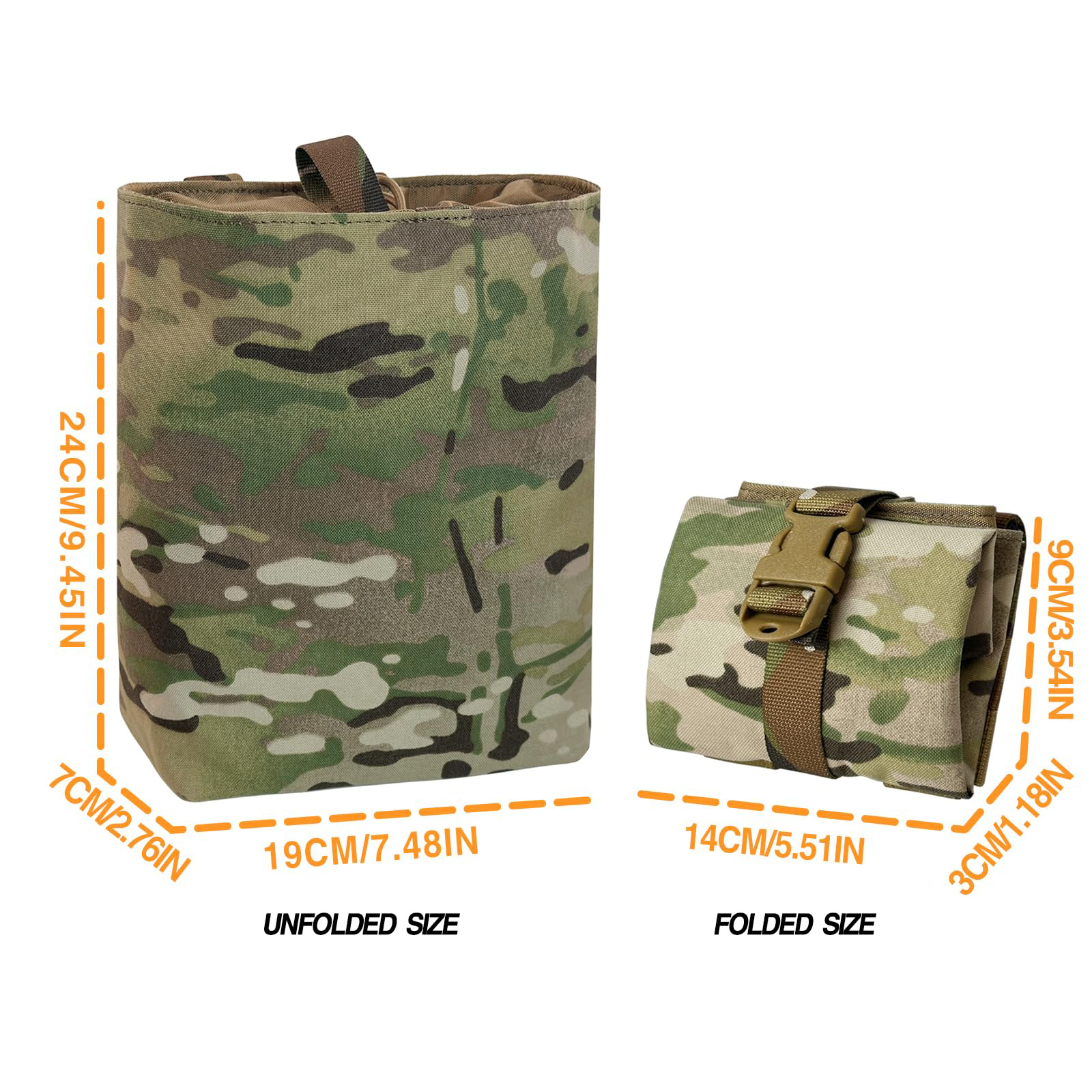 New Molle Folding Dump Drop Ma - Edc Carry Pocket recensie en prijs