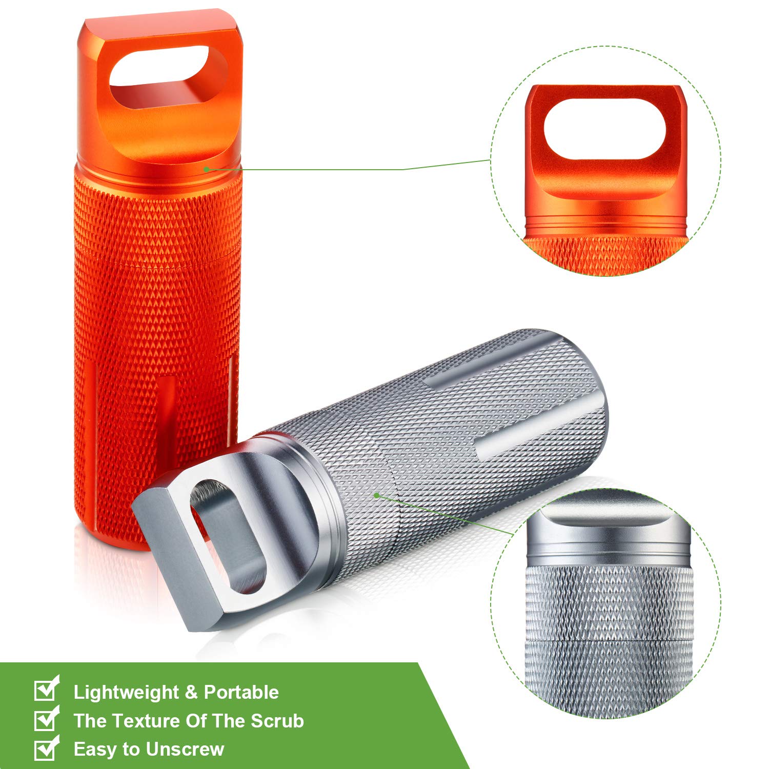1Pack Aluminum Outdoor Dry Con - Pill Fob Capsule recensie en prijs