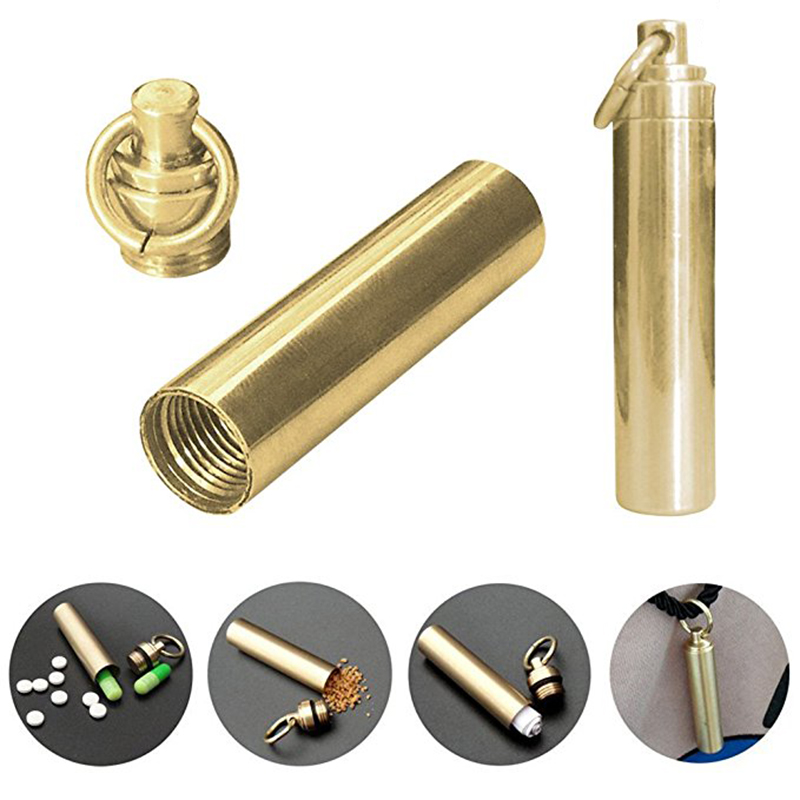 1 PC Solid Brass Waterproof Pi - Pill Fob Capsule recensie en prijs