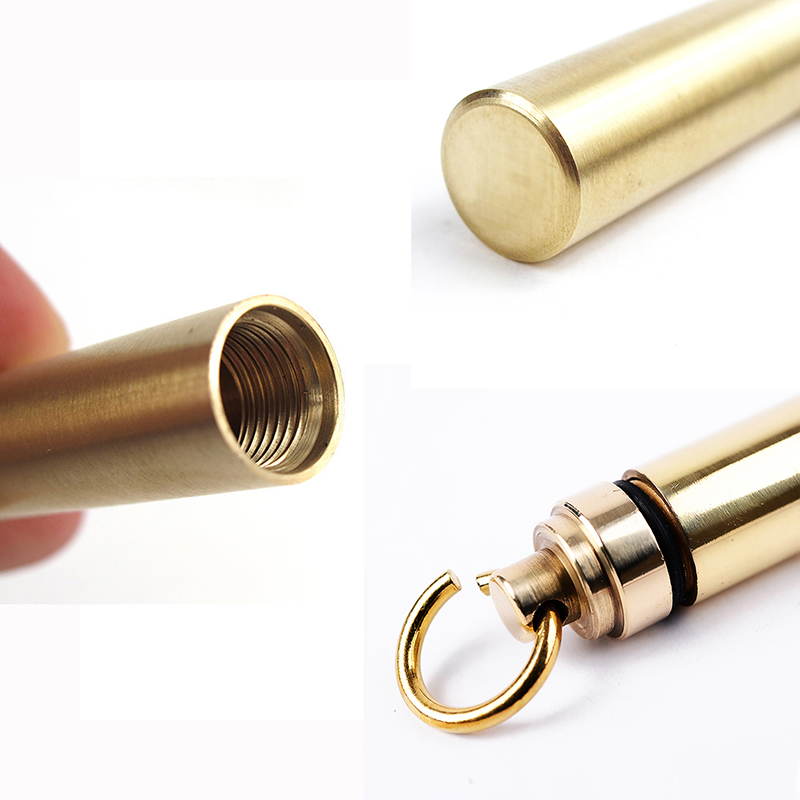 1 PC Solid Brass Waterproof Pi - Pill Fob Capsule recensie en prijs