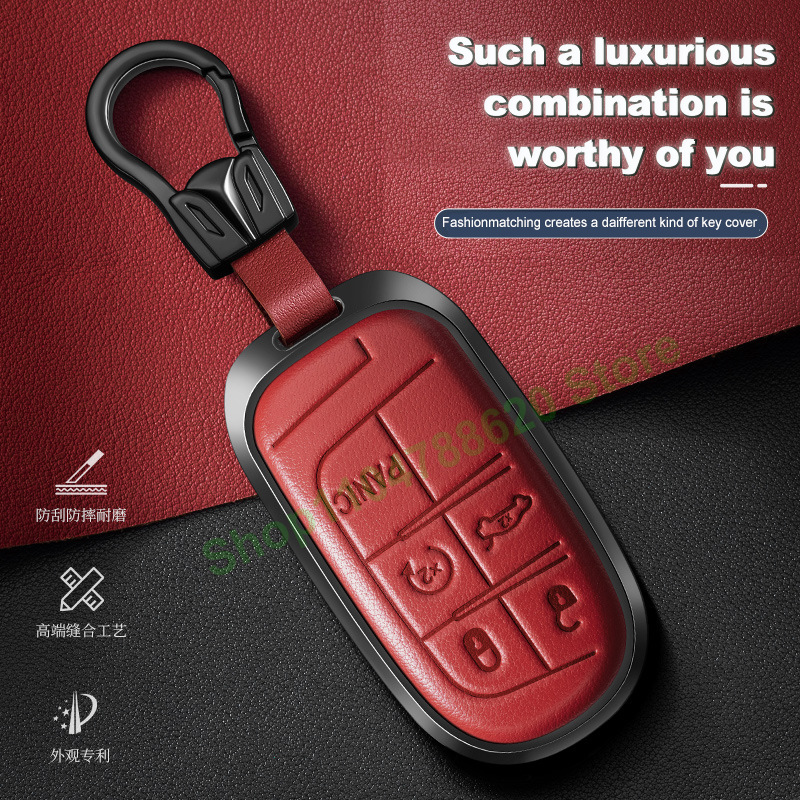 Metal Leather Car Remote Key C - Compass Keychain Mini recensie en prijs
