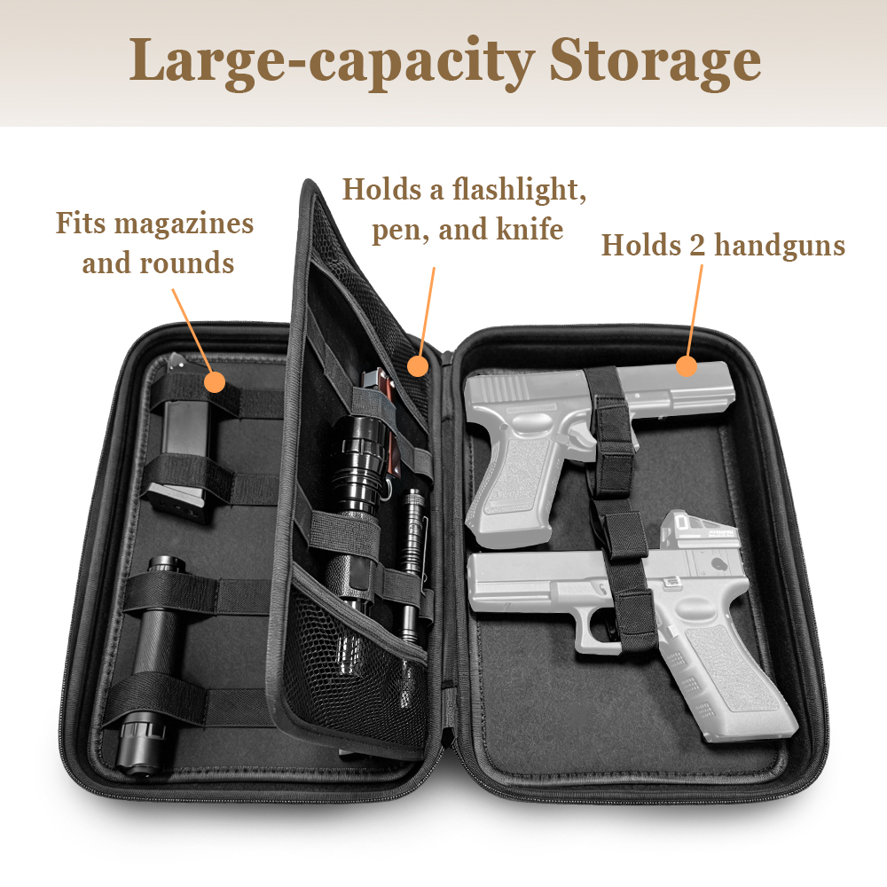Tactical Pistol Gun Case Dual  - Edc Carry Bag For Pistol recensie en prijs