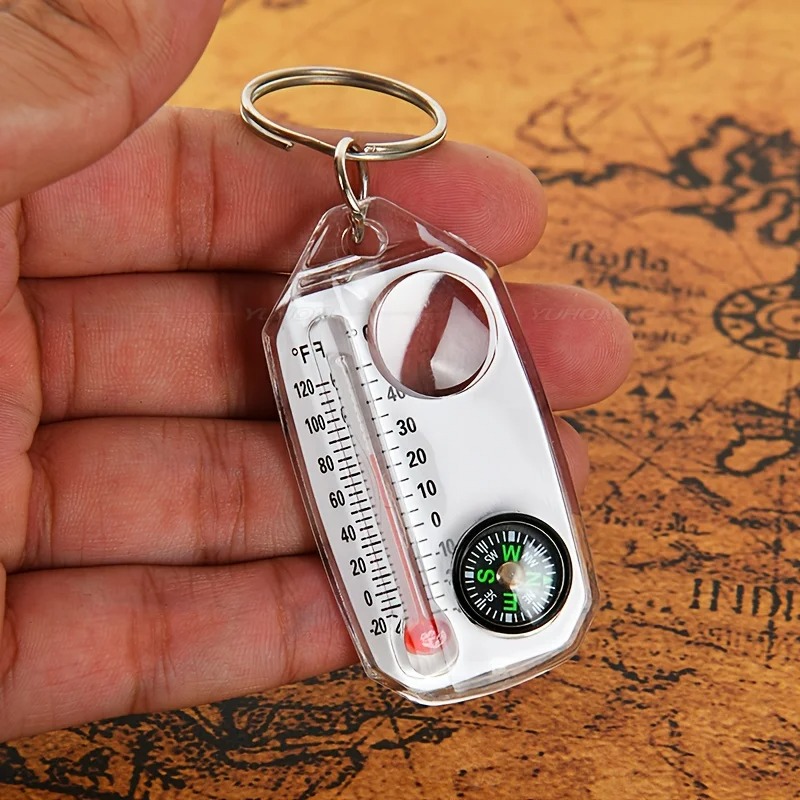 3 in 1 Keychain Compass Portab - Compass Keychain Mini recensie en prijs