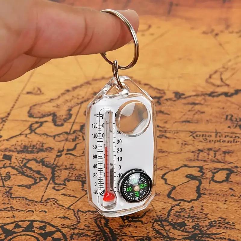 3 in 1 Keychain Compass Portab - Compass Keychain Mini recensie en prijs