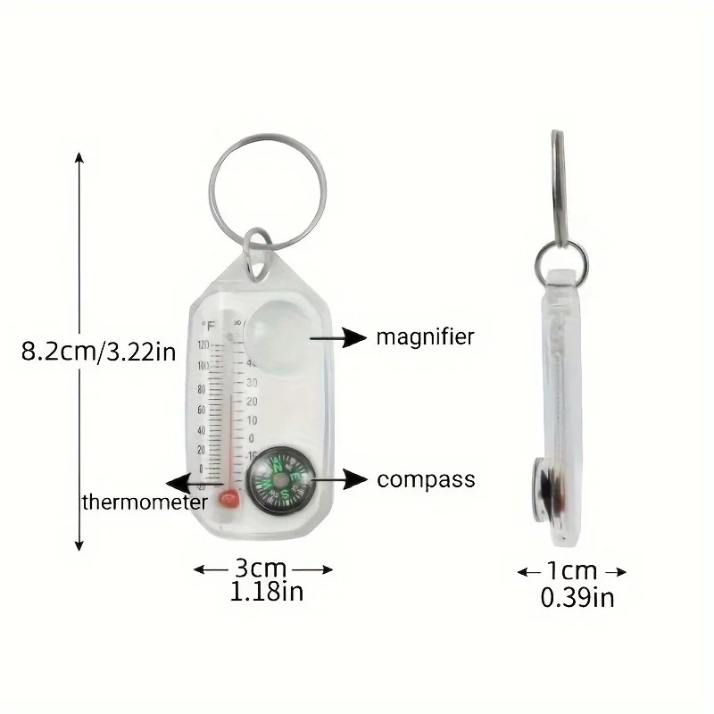 3 in 1 Keychain Compass Portab - Compass Keychain Mini recensie en prijs