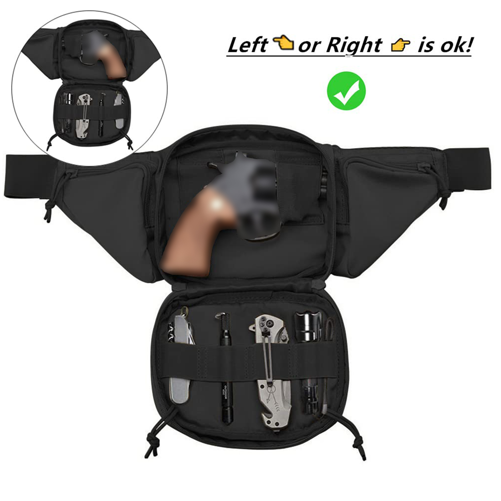 Tactical Fanny Pack Gun Holste - Edc Carry Bag For Pistol recensie en prijs