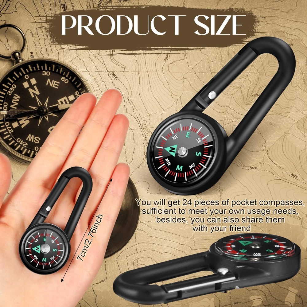 6-50 Pcs Mini Magnetic Compass - Compass Keychain Mini recensie en prijs