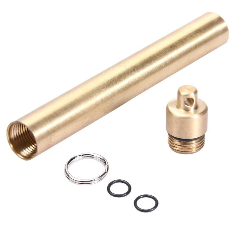 Brass Airtight Watertight Stor - Pill Fob Capsule recensie en prijs