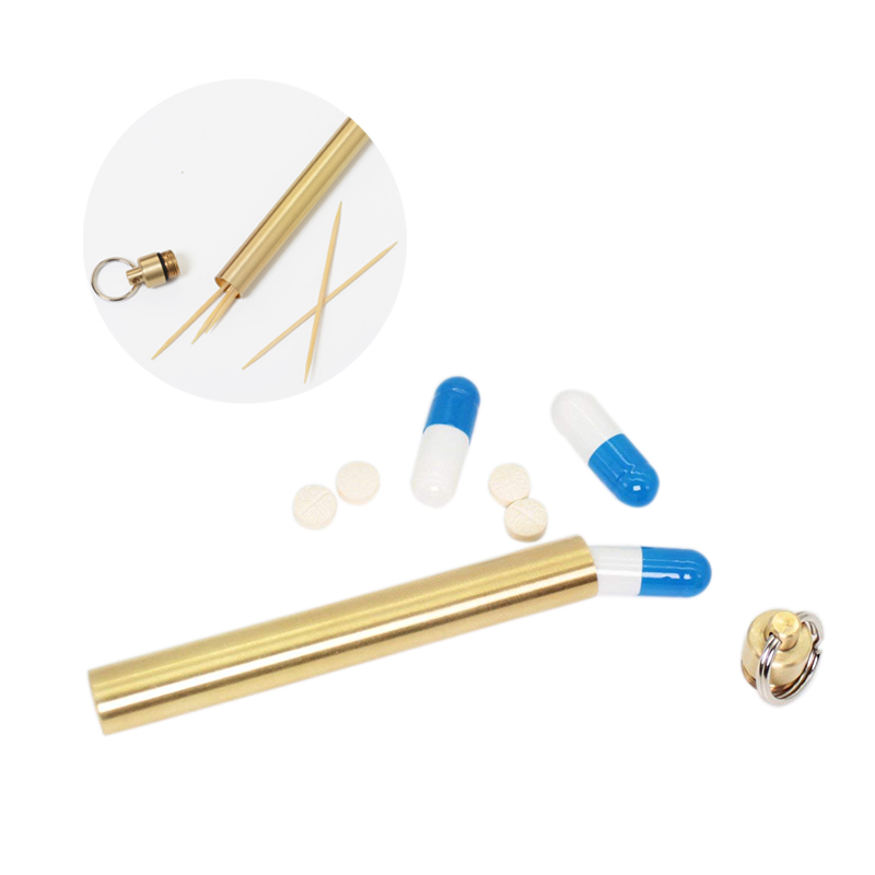 Brass Airtight Watertight Stor - Pill Fob Capsule recensie en prijs