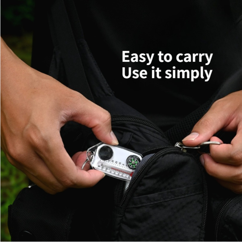 Mini Outdoor Survival Keychain - Compass Keychain Mini recensie en prijs